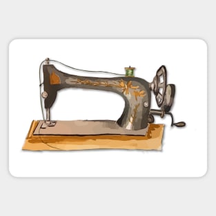 Old time sewing machine Magnet